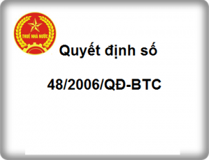 Hệ thống tài khoản kế toán theo Quyết định số 48/2006/QĐ-BTC